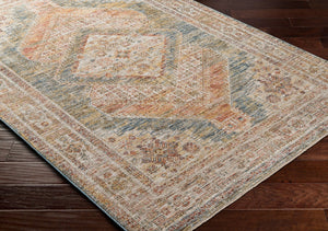 Livabliss Naila Traditional Turkish Machine Woven Polyester Rug with Fringe for Large Rooms Tan, Sage 5'3" x 5'3" IAL2302-53RD