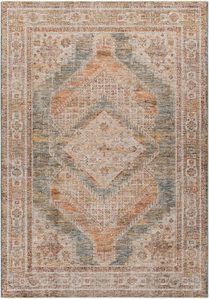 Livabliss Naila Traditional Turkish Machine Woven Polyester Rug with Fringe for Large Rooms Tan, Sage 6'7" x 9'6" IAL2302-6796