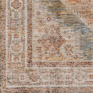 Livabliss Naila Traditional Turkish Machine Woven Polyester Rug with Fringe for Large Rooms Tan, Sage 5'3" x 5'3" IAL2302-53RD