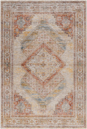 Livabliss Naila Traditional Fringe Area Rug Machine Woven Polyester for Formal Living Rooms Light Sage, Tan 6'7" x 9'6" IAL2303-6796
