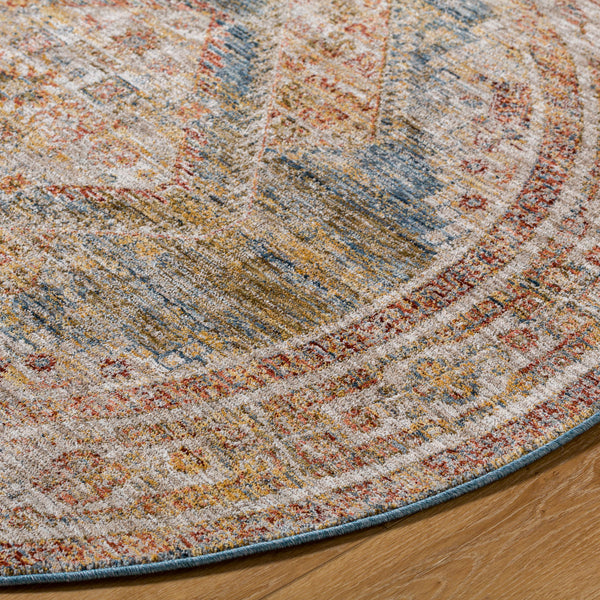 Naila IAL-2303 9' x 12'2" Machine Woven Rug IAL2303-9122  Light Sage, Tan, Sage, Mustard, Dark Blue, Rust Surya