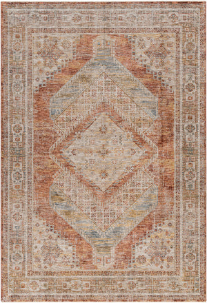 Naila IAL-2304 6'7" x 9'6" Machine Woven Rug IAL2304-6796  Tan, Sage, Light Sage, Mustard, Rust, Burgandy Surya