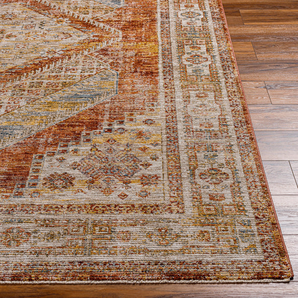Naila IAL-2304 9' x 12'2" Machine Woven Rug IAL2304-9122  Tan, Sage, Light Sage, Mustard, Rust, Burgandy Surya