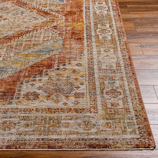 Livabliss Naila Traditional Fringe Area Rug Turkey Woven Polyester for Formal Living Dining Rooms Tan, Sage 9' x 12'2" IAL2304-9122