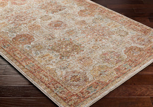 Livabliss Naila Traditional Fringe Area Rug Turkey Woven Polyester for Living Room Bedroom Light Sage, Sag 7'10" x 7'10" IAL2305-710RD