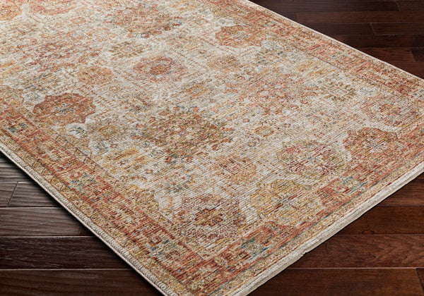 Livabliss Naila Traditional Fringe Area Rug Turkey Woven Polyester for Living Room Bedroom Light Sage, Sag 7'10" x 7'10" IAL2305-710RD
