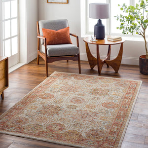 Livabliss Naila Traditional Fringe Area Rug Turkey Woven Polyester for Living Room Bedroom Light Sage, Sag 7'10" x 7'10" IAL2305-710RD