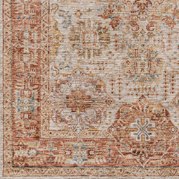 Livabliss Naila Traditional Fringe Area Rug Turkey Woven Polyester for Living Room Bedroom Light Sage, Sag 7'10" x 7'10" IAL2305-710RD