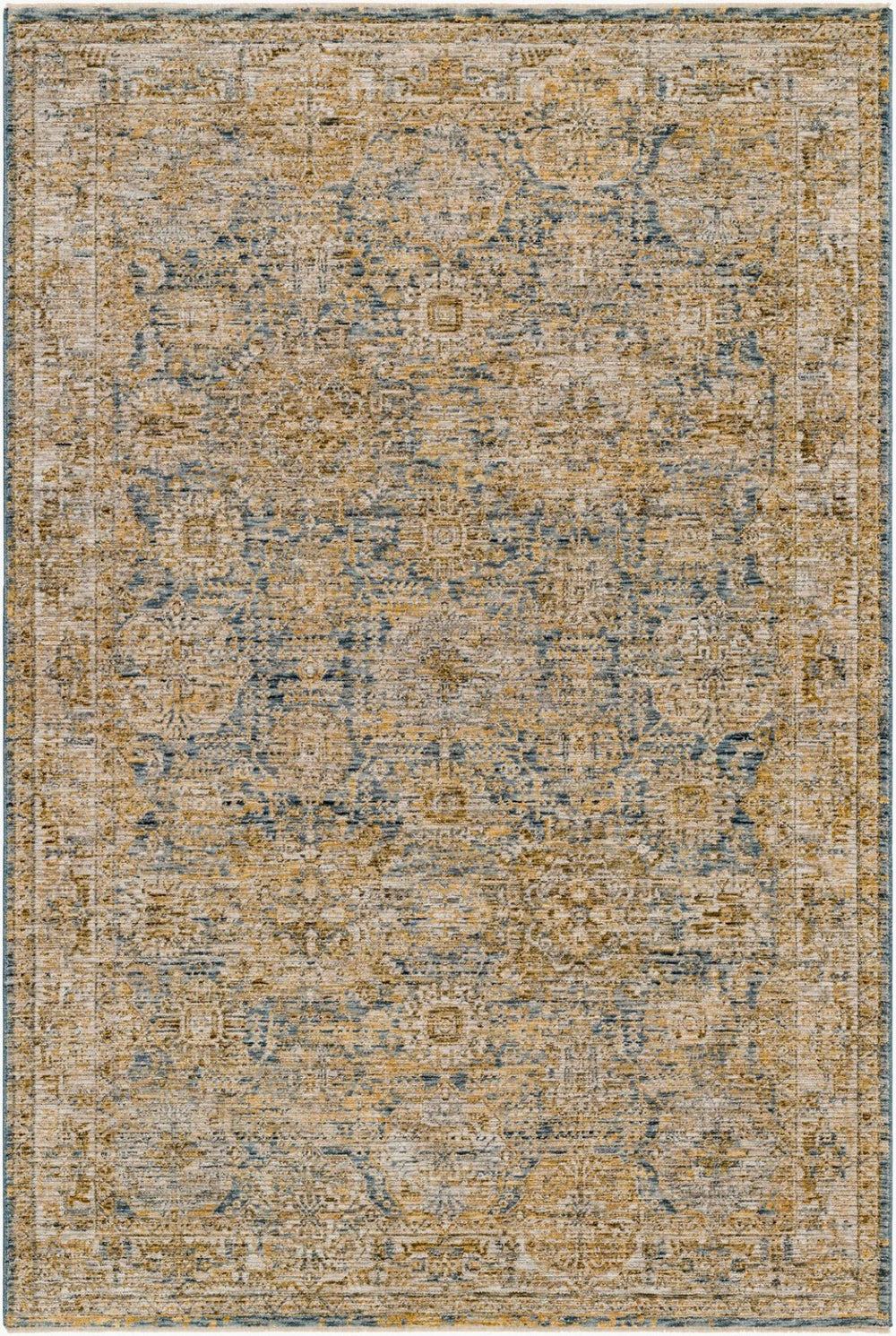Livabliss Naila Traditional Fringe Area Rug Turkish Woven Polyester for Living Room Bedroom Sage, Light Sag 10'2" x 7'10" IAL2307-710103