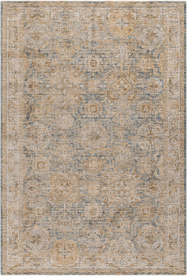 Livabliss Naila Traditional Fringe Area Rug Turkish Woven Polyester for Living Room Bedroom Sage, Light Sag 6'7" x 9'6" IAL2307-6796
