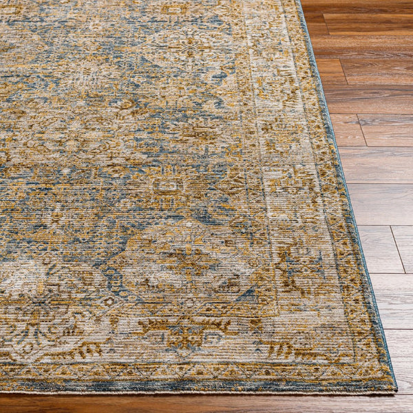 Livabliss Naila Traditional Fringe Area Rug Turkish Woven Polyester for Living Room Bedroom Sage, Light Sag 6'7" x 6'7" IAL2307-67RD