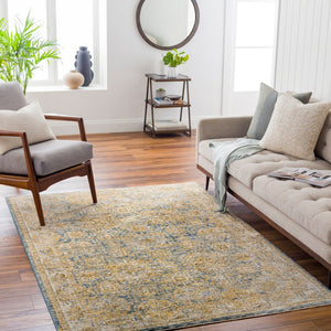 Livabliss Naila Traditional Fringe Area Rug Turkish Woven Polyester for Living Room Bedroom Sage, Light Sag 6'7" x 6'7" IAL2307-67RD