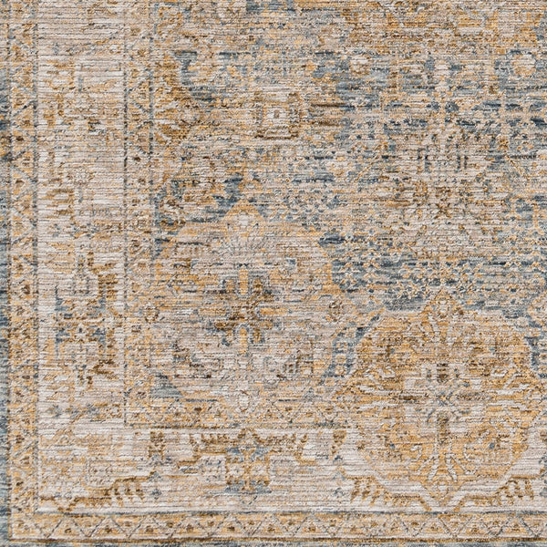Livabliss Naila Traditional Fringe Area Rug Turkish Woven Polyester for Living Room Bedroom Sage, Light Sag 6'7" x 6'7" IAL2307-67RD
