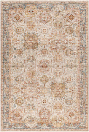 Livabliss Naila Traditional Fringe Area Rug Turkey Woven Polyester Medium Pile Living Room Light Sage, Sag 6'7" x 9'6" IAL2308-6796