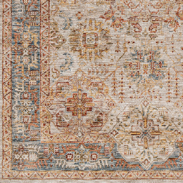 Naila IAL-2308 9' x 12'2" Machine Woven Rug IAL2308-9122  Light Sage, Sage, Tan, Mustard, Dark Blue, Rust Surya