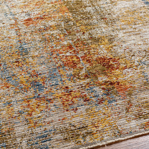 Naila IAL-2309 9' x 12'2" Machine Woven Rug IAL2309-9122  Tan, Sage, Mustard, Light Sage, Olive, Rust Surya