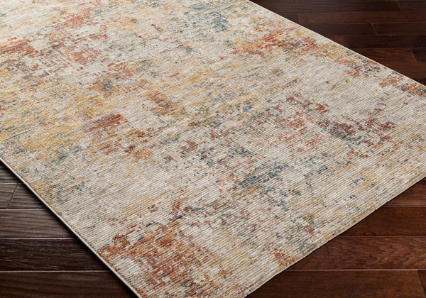 Naila IAL-2310 9' x 12'2" Machine Woven Rug IAL2310-9122  Tan, Light Sage, Sage, Mustard, Dark Blue, Rust Surya