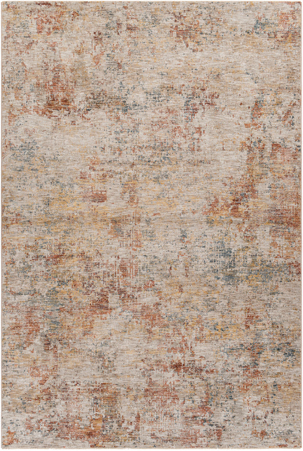 Naila IAL-2310 6'7" x 9'6" Machine Woven Rug IAL2310-6796  Tan, Light Sage, Sage, Mustard, Dark Blue, Rust Surya