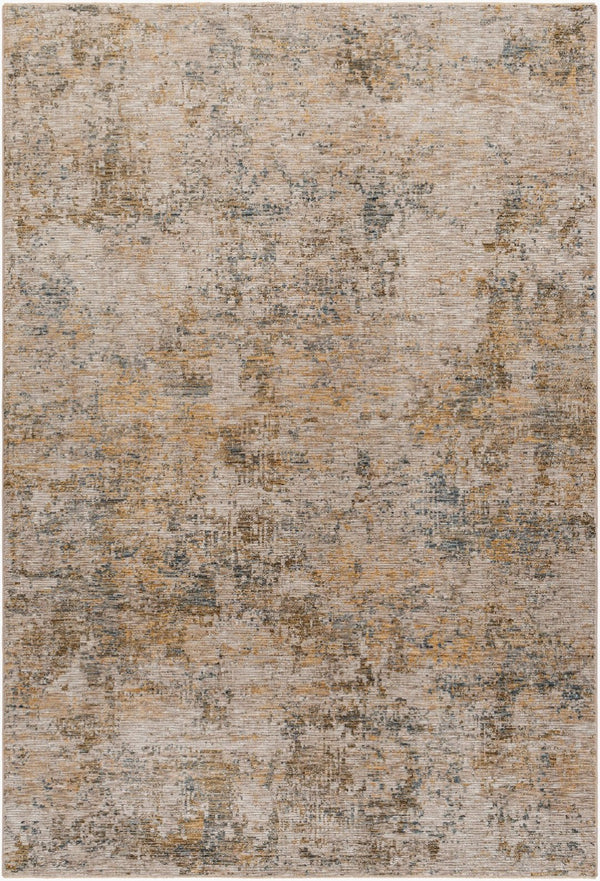 Livabliss Naila Machine Woven Polyester Area Rug with Fringe Trim for Living or Dining Rooms Tan, Light Sage 6'7" x 9'6" IAL2311-6796