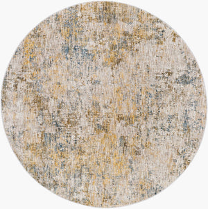 Livabliss Naila Machine Woven Polyester Area Rug with Fringe Trim for Living or Dining Rooms Tan, Light Sage 6'7" x 6'7" IAL2311-67RD