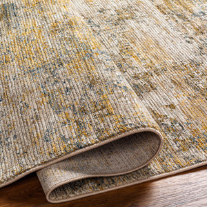 Naila IAL-2311 9' x 12'2" Machine Woven Rug IAL2311-9122  Tan, Light Sage, Sage, Mustard, Dark Blue, Olive Surya