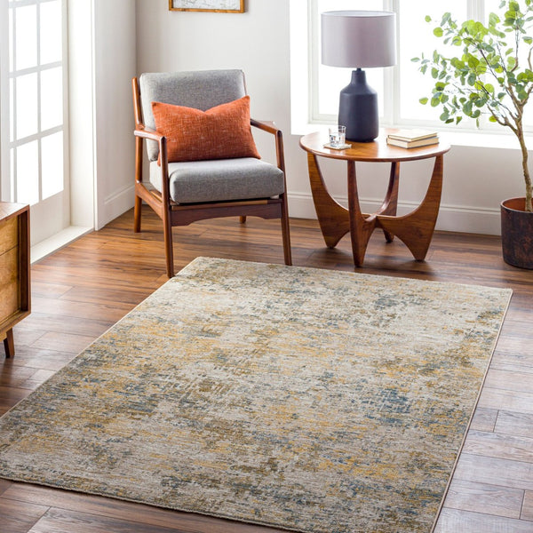 Livabliss Naila Machine Woven Polyester Area Rug with Fringe Trim for Living or Dining Rooms Tan, Light Sage 9' x 12'2" IAL2311-9122