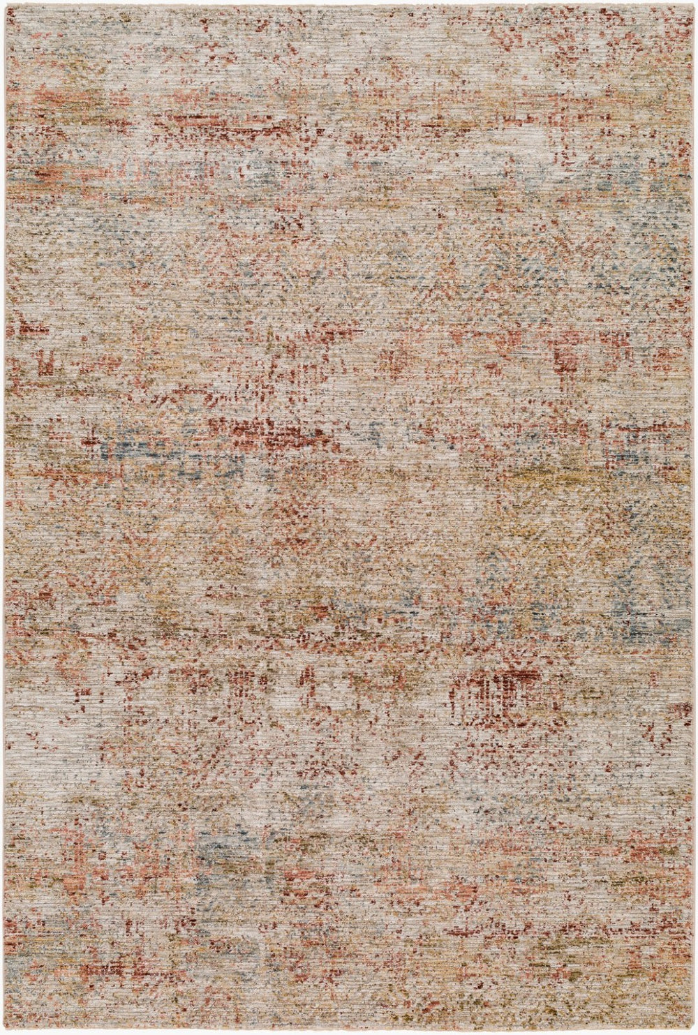 Livabliss Naila Polyester Area Rug Turkey Woven Fringe Border Medium Pile Living Room Accent Light Sage, Tan 2'7" x 3'11" IAL2312-274