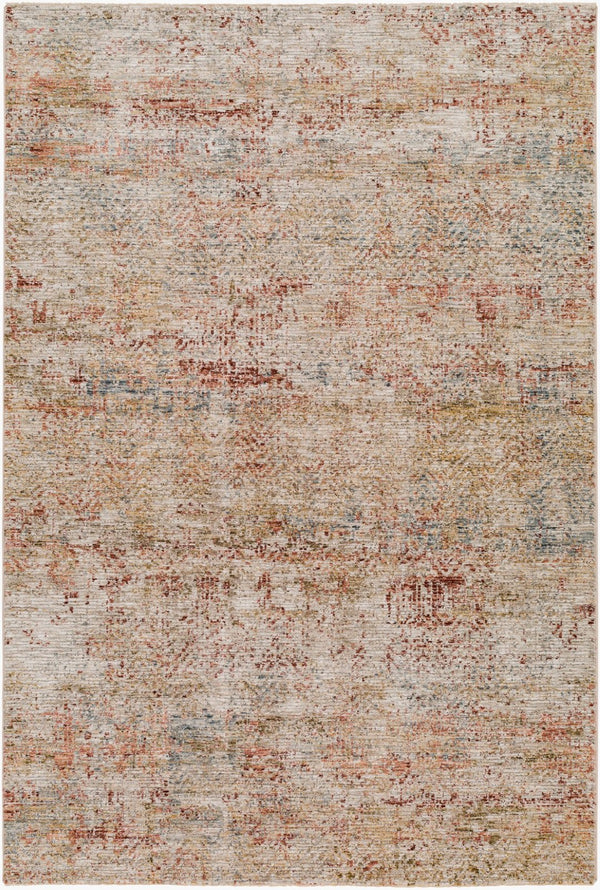 Livabliss Naila Polyester Area Rug Turkey Woven Fringe Border Medium Pile Living Room Accent Light Sage, Tan 2'7" x 3'11" IAL2312-274