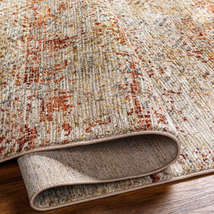 Naila IAL-2312 9' x 12'2" Machine Woven Rug IAL2312-9122  Light Sage, Tan, Sage, Mustard, Rust, Dark Blue Surya