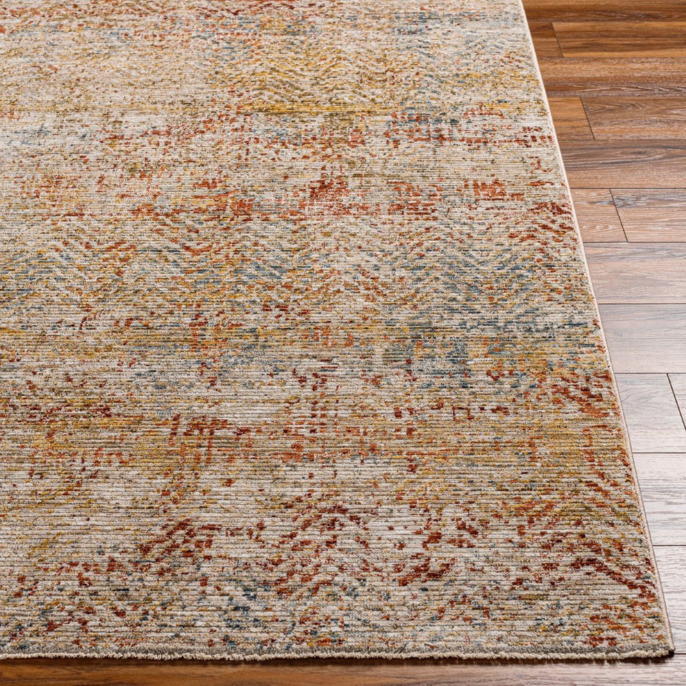 Livabliss Naila Polyester Area Rug Turkey Woven Fringe Border Medium Pile Living Room Accent Light Sage, Tan 2'7" x 3'11" IAL2312-274