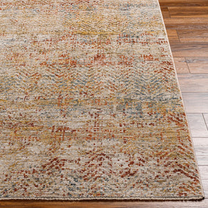 Livabliss Naila Polyester Area Rug Turkey Woven Fringe Border Medium Pile Living Room Accent Light Sage, Tan 2'7" x 3'11" IAL2312-274