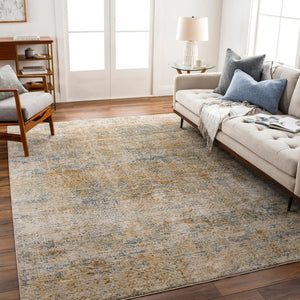 Livabliss Naila Fringe Edge Polyester Area Rug Turkey Woven Bohemian Living Room Accent Light Sage, Tan 7'10" x 7'10" IAL2313-710RD