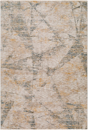 Livabliss Naila Machine Woven Polyester Area Rug with Fringe Border for Living Dining Rooms Light Sage, Tan 2'8" x 3'11" IAL2314-274