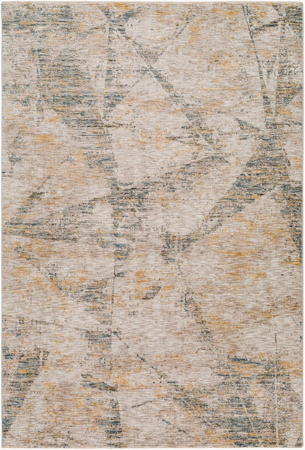Livabliss Naila Machine Woven Polyester Area Rug with Fringe Border for Living Dining Rooms Light Sage, Tan 2'8" x 3'11" IAL2314-274