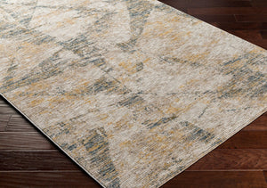 Livabliss Naila Machine Woven Polyester Area Rug with Fringe Border for Living Dining Rooms Light Sage, Tan 2'8" x 3'11" IAL2314-274