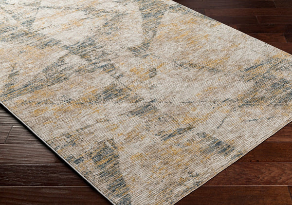 Livabliss Naila Machine Woven Polyester Area Rug with Fringe Border for Living Dining Rooms Light Sage, Tan 2'8" x 3'11" IAL2314-274