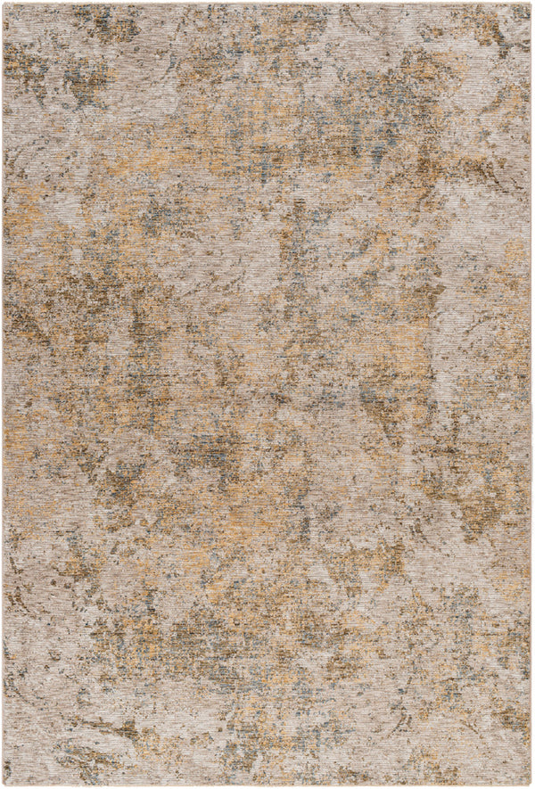 Naila IAL-2315 6'7" x 9'6" Machine Woven Rug IAL2315-6796  Tan, Sage, Light Sage, Mustard, Olive, Dark Blue Surya