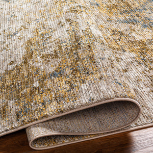 Naila IAL-2315 12'2" x 9' Machine Woven Rug IAL2315-9122  Tan, Sage, Light Sage, Mustard, Olive, Dark Blue Surya