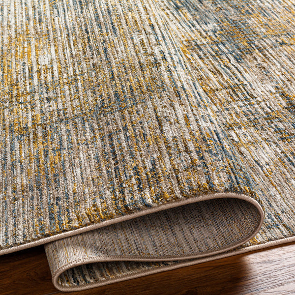 Naila IAL-2316 9' x 12'2" Machine Woven Rug IAL2316-9122  Light Sage, Tan, Sage, Dark Blue, Mustard, Olive Surya