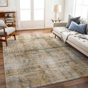 Livabliss Naila Bohemian Fringe Area Rug Polyester Medium Pile for Living or Dining Rooms Light Sage, Tan 5'3" x 5'3" IAL2316-53RD