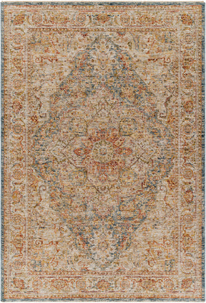 Naila IAL-2317 9' x 12'2" Machine Woven Rug IAL2317-9122  Light Sage, Sage, Tan, Mustard, Dark Blue, Rust Surya
