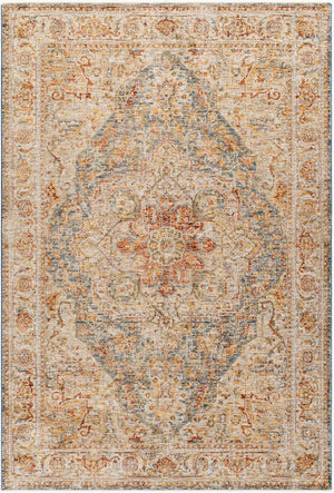 Livabliss Naila Traditional Fringe Area Rug Polyester Pile for Formal Living and Dining Rooms Light Sage, Sag 6'7" x 9'6" IAL2317-6796