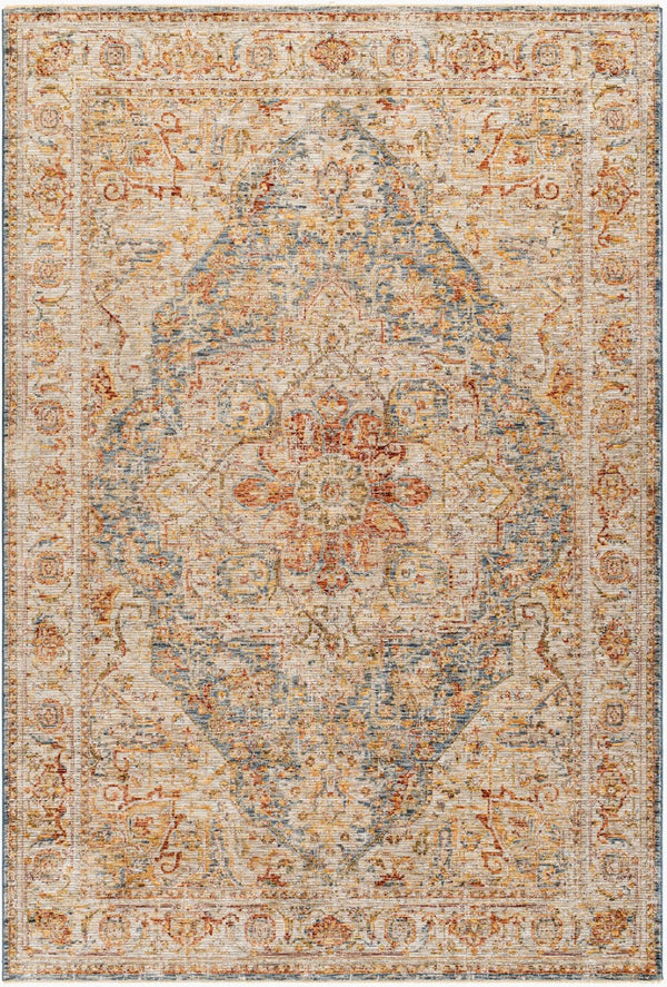 Livabliss Naila Traditional Fringe Area Rug Polyester Pile for Formal Living and Dining Rooms Light Sage, Sag 6'7" x 9'6" IAL2317-6796