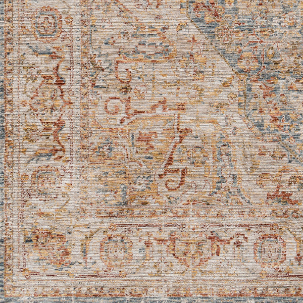 Naila IAL-2317 9' x 12'2" Machine Woven Rug IAL2317-9122  Light Sage, Sage, Tan, Mustard, Dark Blue, Rust Surya
