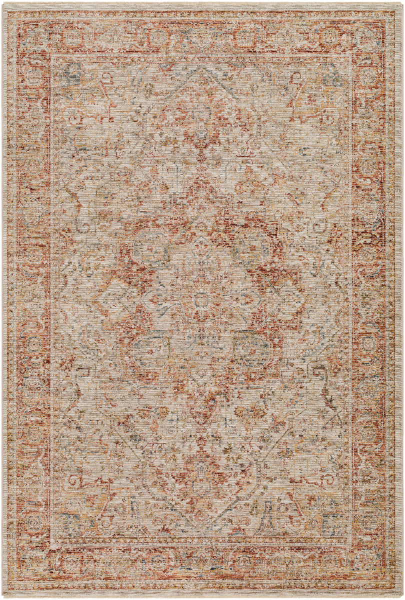 Naila IAL-2318 9' x 12'2" Machine Woven Rug IAL2318-9122  Light Sage, Tan, Sage, Mustard, Rust, Burgandy Surya