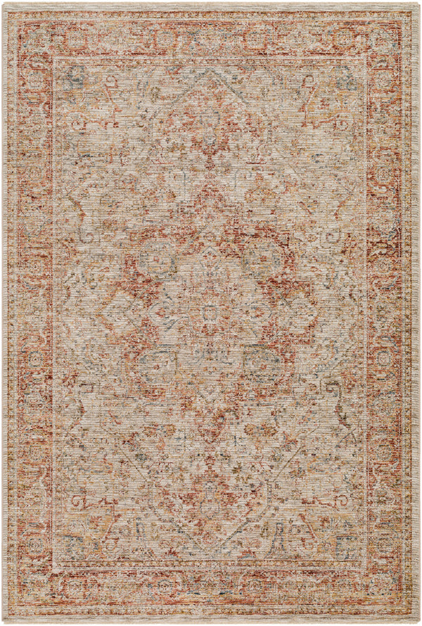 Naila IAL-2318 9' x 12'2" Machine Woven Rug IAL2318-9122  Light Sage, Tan, Sage, Mustard, Rust, Burgandy Surya