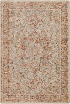 Livabliss Naila Traditional Fringe Area Rug Turkey Woven Polyester Medium Pile Living Room Light Sage, Tan 10' x 13'11" IAL2318-1014