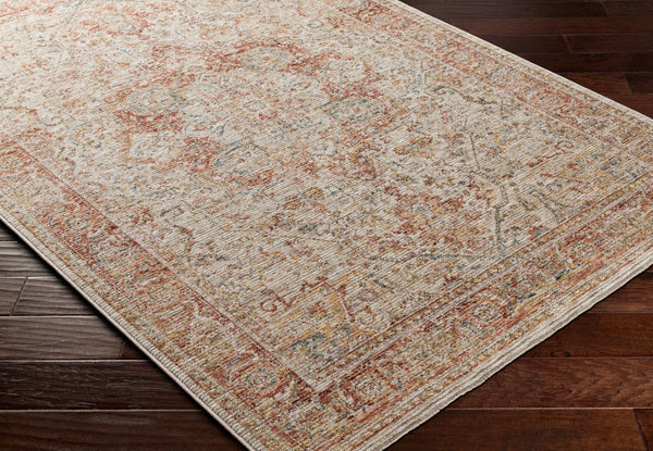 Livabliss Naila Traditional Fringe Area Rug Turkey Woven Polyester Medium Pile Living Room Light Sage, Tan 10' x 13'11" IAL2318-1014