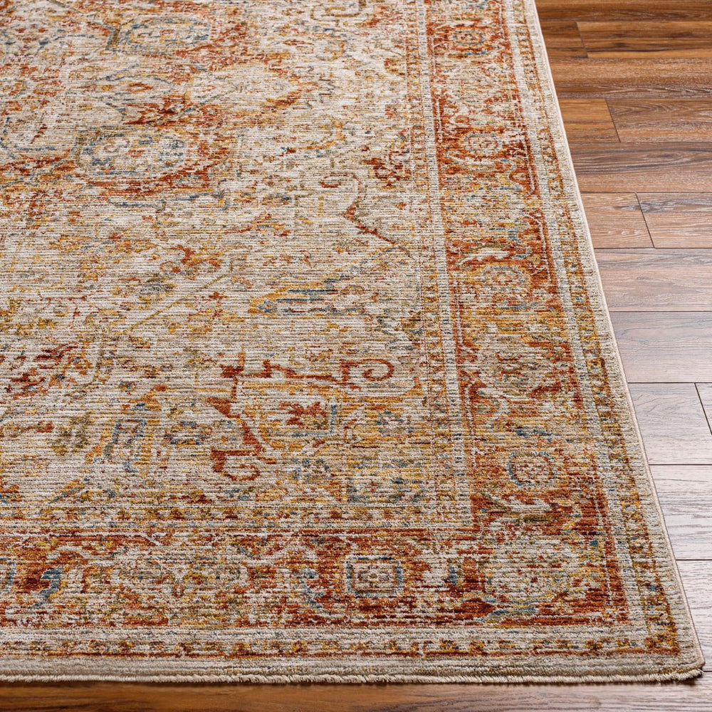 Livabliss Naila Traditional Fringe Area Rug Turkey Woven Polyester Medium Pile Living Room Light Sage, Tan 10' x 13'11" IAL2318-1014