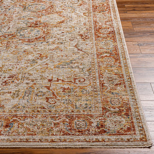 Livabliss Naila Traditional Fringe Area Rug Turkey Woven Polyester Medium Pile Living Room Light Sage, Tan 10' x 13'11" IAL2318-1014